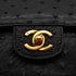VINTAGE CHANEL CHAIN SHOULDER BAG BLACK OSTRICH GOLD HARDWARE 90344384