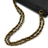 VINTAGE CHANEL CHAIN SHOULDER BAG BLACK OSTRICH GOLD HARDWARE 90344384