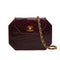 VINTAGE CHANEL CHAIN SHOULDER BAG PURPLE CROCODILE GOLD HARDWARE 90350865