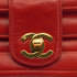 VINTAGE CHANEL CHAIN SHOULDER BAG RED LAMB SKIN GOLD HARDWARE 90335324