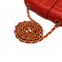VINTAGE CHANEL CHAIN SHOULDER BAG RED LAMB SKIN GOLD HARDWARE 90335324