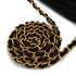 VINTAGE CHANEL FRINGE CHAIN SHUOLDER BAG BLACK LAMB SKIN GOLD HARDWARE 90344091