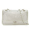 VINTAGE CHANEL CHAIN SHUOLDER BAG CLEAR WHITE VINYL LEATHER SILVER HARDWARE 90339152