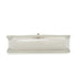 VINTAGE CHANEL CHAIN SHUOLDER BAG CLEAR WHITE VINYL LEATHER SILVER HARDWARE 90339152