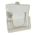 VINTAGE CHANEL CHAIN SHUOLDER BAG CLEAR WHITE VINYL LEATHER SILVER HARDWARE 90339152