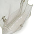 VINTAGE CHANEL CHAIN SHUOLDER BAG CLEAR WHITE VINYL LEATHER SILVER HARDWARE 90339152