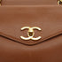 VINTAGE CHANEL CHAIN TOTE BAG BROWN CAVIAR SKIN GOLD HARDWARE 90326210