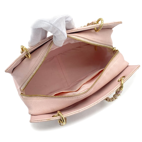 VINTAGE CHANEL COCOMARK CHAIN TOTE BAG LIGHT PINK CAVIAR SKIN GOLD HARDWARE 90321763