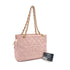 VINTAGE CHANEL COCOMARK CHAIN TOTE BAG LIGHT PINK CAVIAR SKIN GOLD HARDWARE 90321763