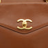 VINTAGE CHANEL COCO BALL CHAIN TOTE SHOULDER BAG BROWN CAVIAR SKIN GOLD HARDWARE 90339952
