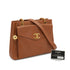 VINTAGE CHANEL COCO BALL CHAIN TOTE SHOULDER BAG BROWN CAVIAR SKIN GOLD HARDWARE 90339952