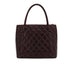 VINTAGE CHANEL MEDALLION MATELLASSE TOTE BAG BORDEAUX CAVIAR SKIN SILVER HARDWARE 90337272