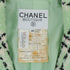 VINTAGE CHANEL CHECK COCO BUTTON TWEED JACKET SKIRT SET LIGHT GREEN WOOL 38 94P RTW 90332949