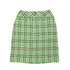 VINTAGE CHANEL CHECK COCO BUTTON TWEED JACKET SKIRT SET LIGHT GREEN WOOL 38 94P RTW 90332949