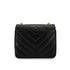 VINTAGE CHANEL CHEVRON BIJOU CHAIN SHOULDER BAG BLACK LAMB SKIN GOLD HARDWARE 90330935