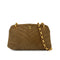 VINTAGE CHANEL CHEVRON BIJOU CHAIN SHOULDER BAG BROWN SUEDE GOLD HARDWARE 90321629