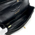 VINTAGE CHANEL CHEVRON CHAIN SHOULDER BAG BLACK SUEDE GOLD HARDWARE 90322286