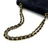 VINTAGE CHANEL CHEVRON CHAIN SHOULDER BAG BLACK SUEDE GOLD HARDWARE 90322286