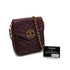 VINTAGE CHANEL CHEVRON CHAIN SHOULDER BAG BURGUNDY CAVIAR SKIN GOLD HARDWARE 90323193