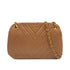 VINTAGE CHANEL CHEVRON CHAIN SHOULDER BAG CAMEL LAMB SKIN GOLD HARDWARE 90324814