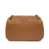 VINTAGE CHANEL CHEVRON CHAIN SHOULDER BAG CAMEL LAMB SKIN GOLD HARDWARE 90324814