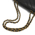 VINTAGE CHANEL CHEVRON V STITCH CHAIN SHOULDER BAG BLACK LAMB SKIN GOLD HARDWARE 90335500