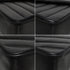 VINTAGE CHANEL CHEVRON V STITCH CHAIN SHOULDER BAG BLACK LAMB SKIN GOLD HARDWARE 90339645