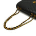 VINTAGE CHANEL CHEVRON V STITCH CHAIN SHOULDER BAG BLACK LAMB SKIN GOLD HARDWARE 90339645