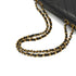 VINTAGE CHANEL CHEVRON V STITCH CHAIN SHOULDER BAG BLACK LAMB SKIN GOLD HARDWARE 90341824