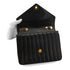 VINTAGE CHANEL CHEVRON V STITCH CHAIN SHOULDER BAG BLACK LAMB SKIN GOLD HARDWARE 90341827