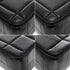 VINTAGE CHANEL CHOCOLATE BAR CHAIN SHOULDER BAG BLACK LAMB SKIN 90344099