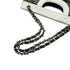 VINTAGE CHANEL CHOCOLATE BAR HAND SHOULDER BAG BLACK WHITE ENAMEL LEATHER SILVER HARDWARE 90345512