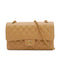 VINTAGE CHANEL CLASSIC FLAP MEDIUM CHAIN SHOULDER BAG BEIGE CAVIAR SKIN GOLD HARDWARE 90343003