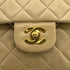 VINTAGE CHANEL CLASSIC FLAP MEDIUM CHAIN SHOULDER BAG BEIGE LAMB SKIN GOLD HARDWARE 90323979