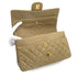 VINTAGE CHANEL CLASSIC FLAP MEDIUM CHAIN SHOULDER BAG BEIGE LAMB SKIN GOLD HARDWARE 90323979