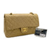 VINTAGE CHANEL CLASSIC FLAP MEDIUM CHAIN SHOULDER BAG BEIGE LAMB SKIN GOLD HARDWARE 90323979