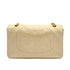 VINTAGE CHANEL CLASSIC FLAP MEDIUM CHAIN SHOULDER BAG BEIGE LAMB SKIN GOLD HARDWARE 90314339