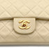 VINTAGE CHANEL CLASSIC FLAP MEDIUM CHAIN SHOULDER BAG BEIGE LAMB SKIN GOLD HARDWARE 90314339