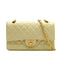 VINTAGE CHANEL CLASSIC FLAP MEDIUM CHAIN SHOULDER BAG BEIGE LAMB SKIN GOLD HARDWARE 90341865