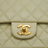 VINTAGE CHANEL CLASSIC FLAP MEDIUM CHAIN SHOULDER BAG BEIGE LAMB SKIN GOLD HARDWARE 90341865
