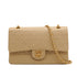 VINTAGE CHANEL CLASSIC FLAP MEDIUM CHAIN SHOULDER BAG BEIGE LAMB SKIN GOLD HARDWARE 90345501
