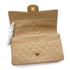 VINTAGE CHANEL CLASSIC FLAP MEDIUM CHAIN SHOULDER BAG BEIGE LAMB SKIN GOLD HARDWARE 90345501
