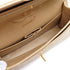 VINTAGE CHANEL CLASSIC FLAP MEDIUM CHAIN SHOULDER BAG BEIGE LAMB SKIN GOLD HARDWARE 90345501