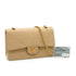 VINTAGE CHANEL CLASSIC FLAP MEDIUM CHAIN SHOULDER BAG BEIGE LAMB SKIN GOLD HARDWARE 90345501