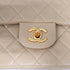 VINTAGE CHANEL CLASSIC FLAP SMALL CHAIN SHOULDER BAG BEIGE LAMB SKIN GOLD HARDWARE 90346683