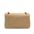 VINTAGE CHANEL CLASSIC FLAP SMALL CHAIN SHOULDER BAG BEIGE LAMB SKIN GOLD HARDWARE 90346683