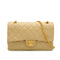 VINTAGE CHANEL CLASSIC FLAP MEDIUM CHAIN SHOULDER BAG BEIGE LAMB SKIN GOLD HARDWARE 90347822
