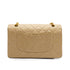 VINTAGE CHANEL CLASSIC FLAP MEDIUM CHAIN SHOULDER BAG BEIGE LAMB SKIN GOLD HARDWAR 90348997