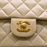VINTAGE CHANEL CLASSIC FLAP MEDIUM CHAIN SHOULDER BAG BEIGE LAMB SKIN GOLD HARDWAR 90348997