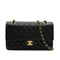 VINTAGE CHANEL CLASSIC FLAP MEDIUM CHAIN SHOULDER BAG BLACK CAVIAR SKIN GOLD HARDWARE 90333750